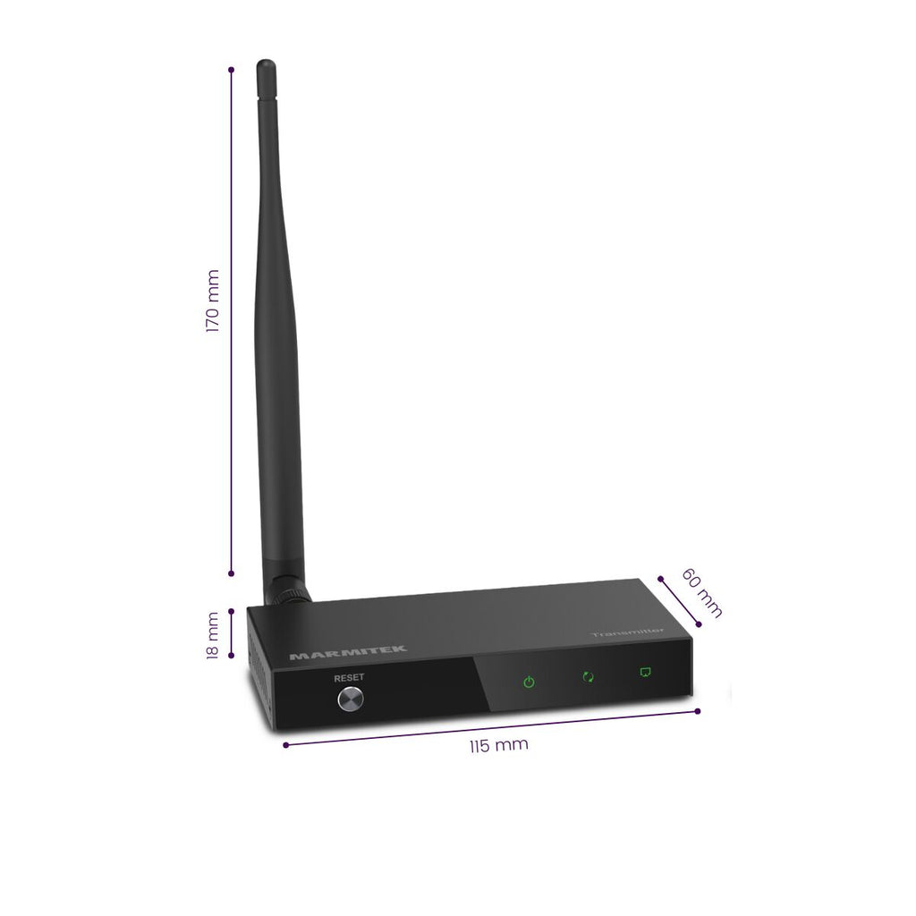 Marmitek TV Anywhere Wireless HD 2 Transmisor y receptor de señales AV Negro (8)