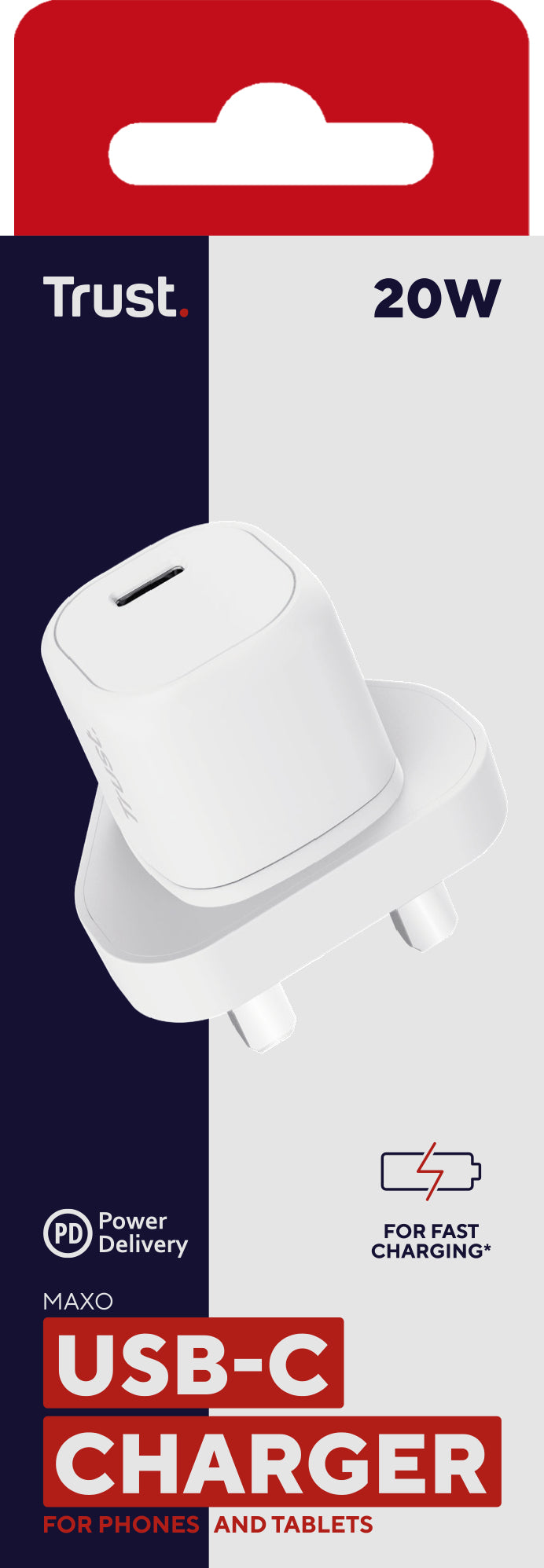 Trust Maxo Universal Blanco Corriente alterna Interior (25206)