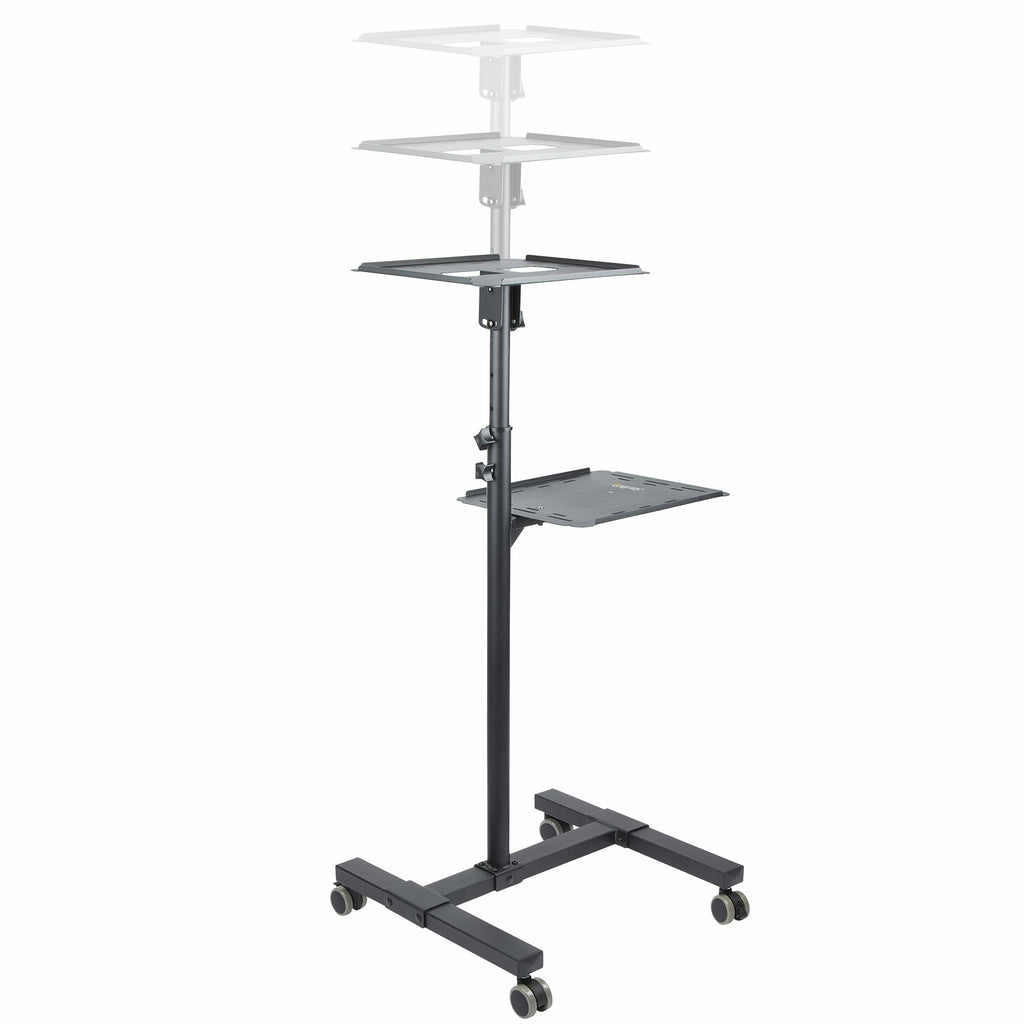 StarTech.com ADJPROJCART mueble y soporte para dispositivo multimedia Negro Carro para administración de tabletas (8)