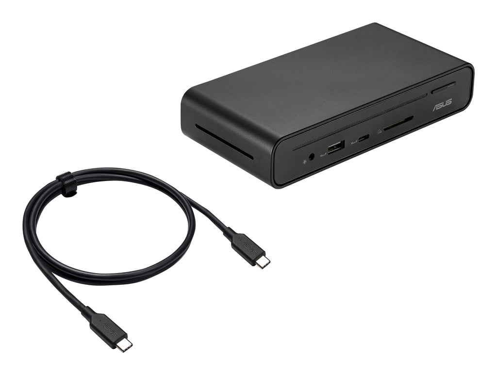 ASUS Triple Display USB-C Dock Duo DC301 Alámbrico Negro (6)