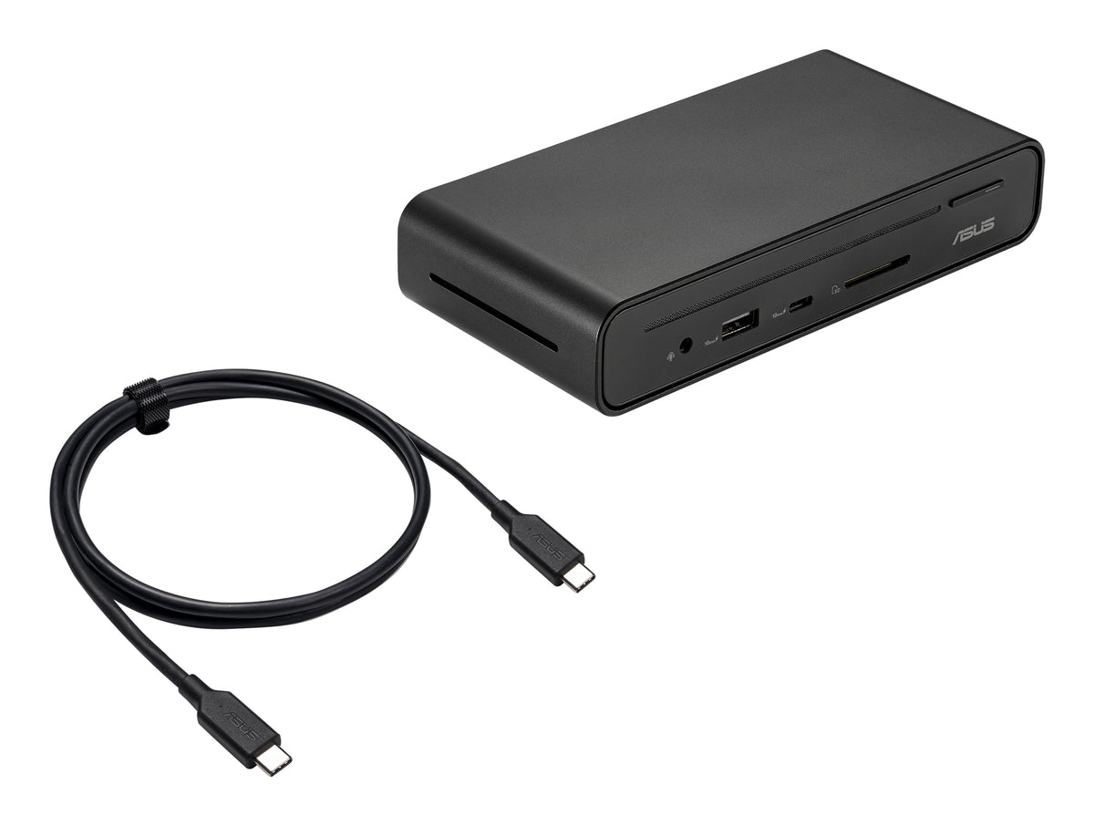 ASUS Triple Display USB-C Dock Duo DC301 Alámbrico Negro (6)