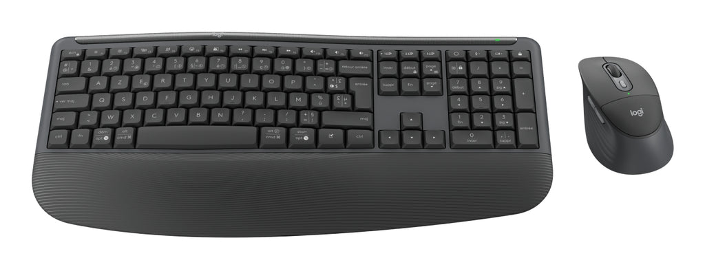 Logitech Signature Comfort Plus Combo MK880 for Business teclado Ratón incluido Universal USB + Bluetooth AZERTY Francés Grafito (2)