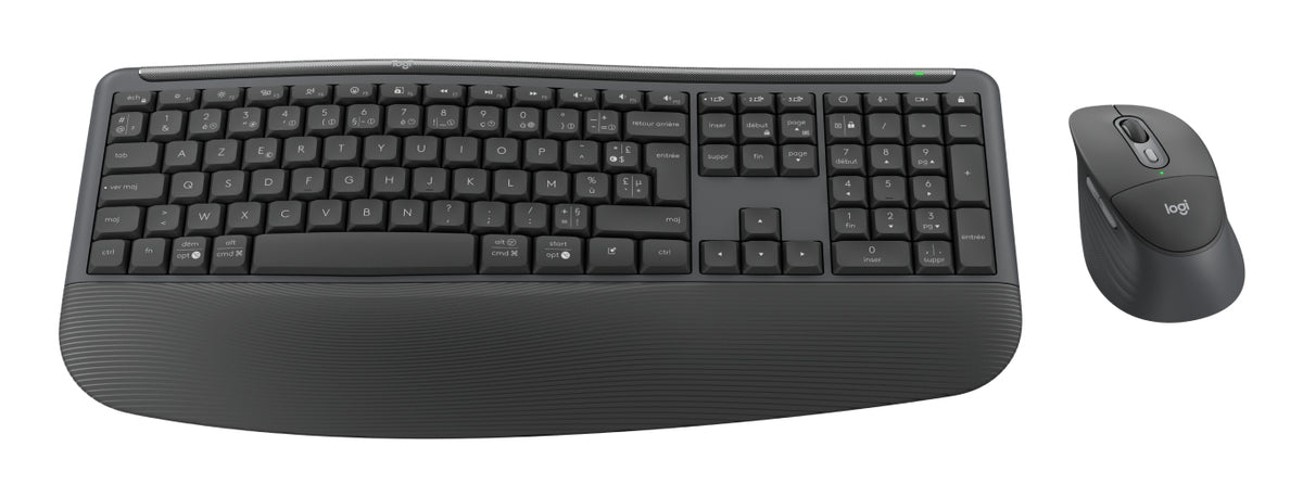 Logitech Signature Comfort Plus Combo MK880 for Business teclado Ratón incluido Universal USB + Bluetooth AZERTY Francés Grafito (2)