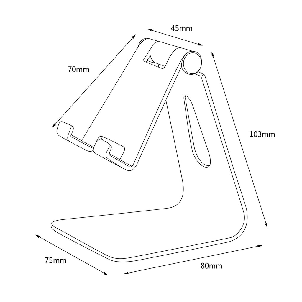 AISENS MS1PM-083 soporte Soporte pasivo Teléfono móvil/smartphone, Tablet/UMPC (8)