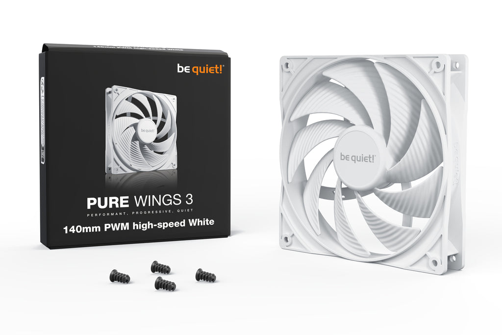 be quiet! Pure Wings 3 140mm PWM high-speed White Carcasa del ordenador