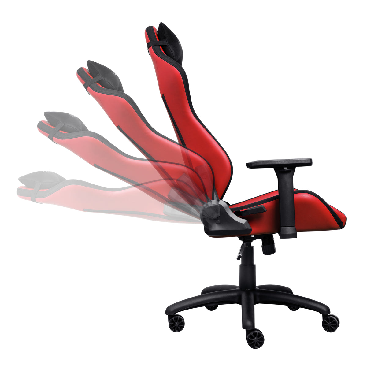 Trust GXT 714 Ruya Silla para videojuegos de PC Asiento acolchado Negro, Rojo (4)