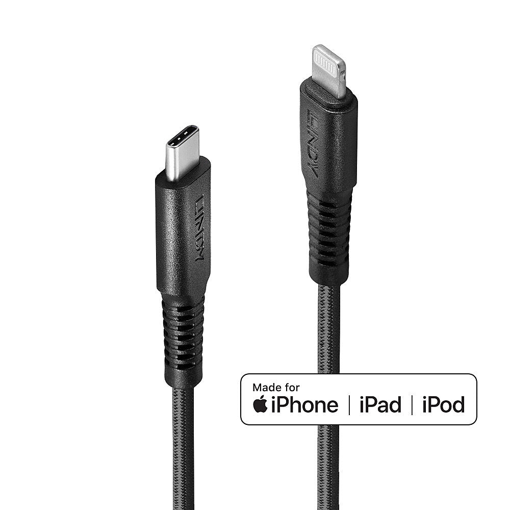 Lindy 31288 cable de conector Lightning 3 m Negro (2)