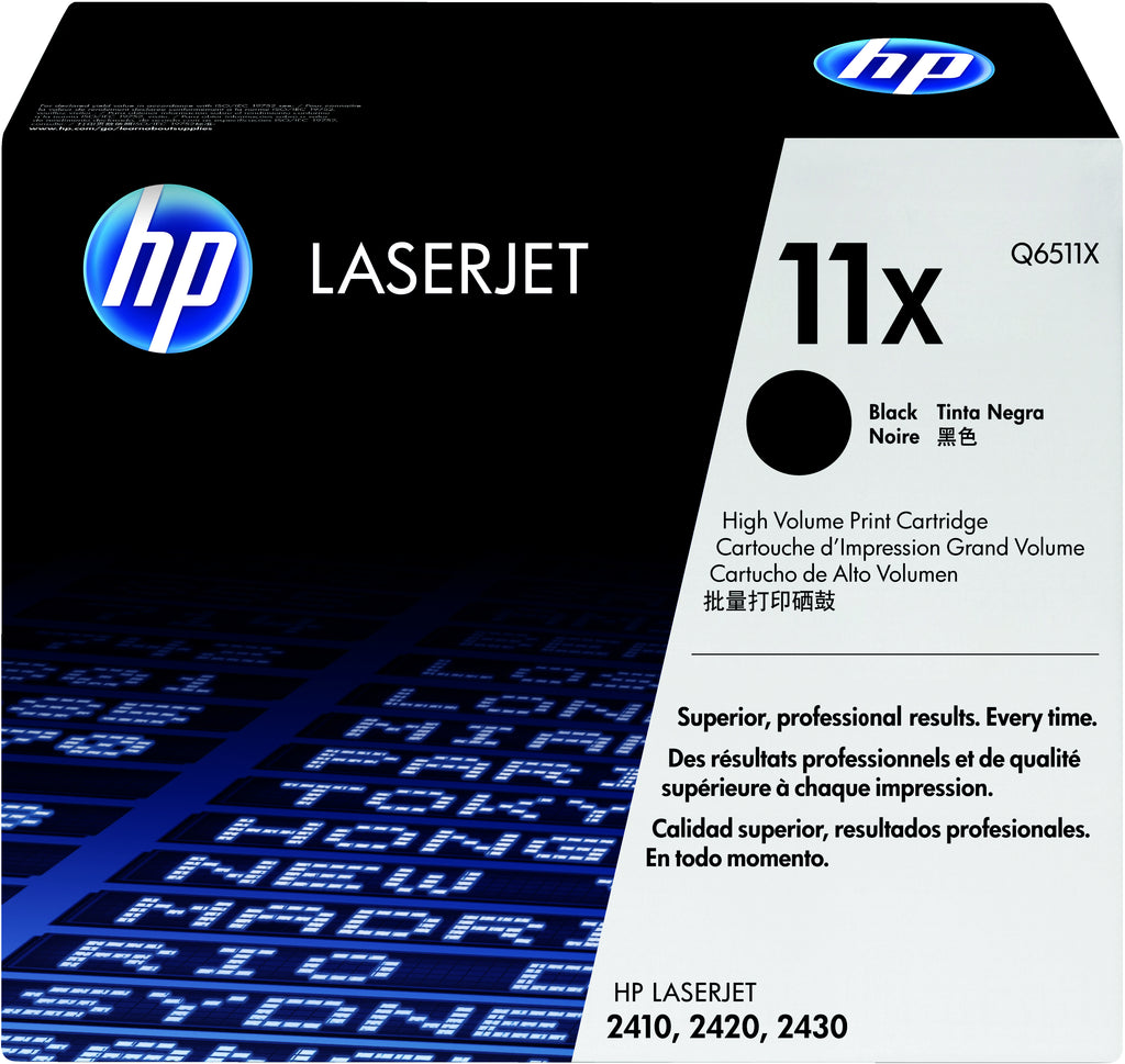 HP 11X High Yield Black Original LaserJet Toner Cartridge cartucho de tóner 1 pieza(s) Negro (2)