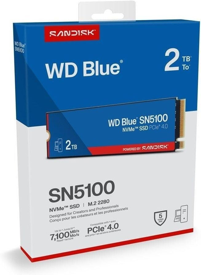 SSD Western Digital Blue SN5100 2TB PCIe M.2 WDS200T5B0E