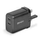 Lindy 73439 cargador de dispositivo móvil Universal Negro Corriente alterna Carga rápida Interior