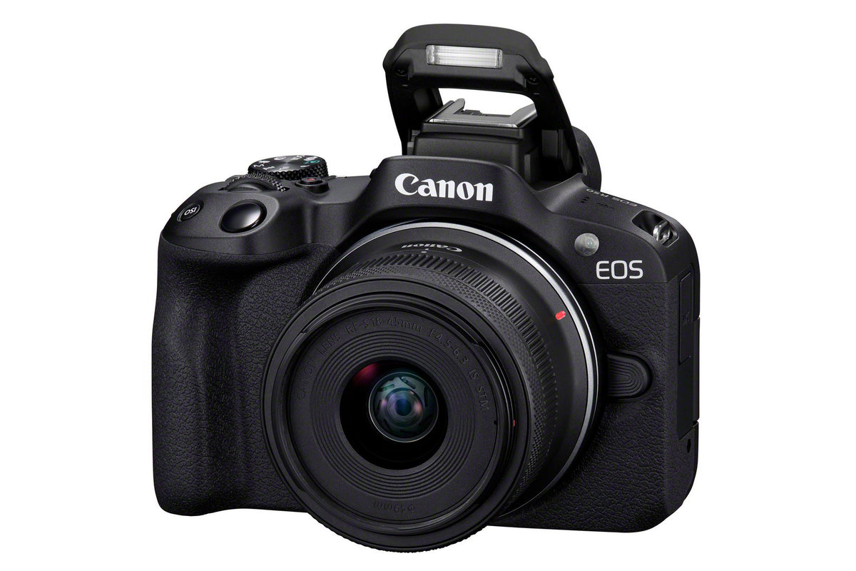 Canon EOS R50, Black + RF-S 18-45mm F4.5-6.3 IS STM Kit MILC 24,2 MP CMOS 6000 x 4000 Pixeles Negro (4)