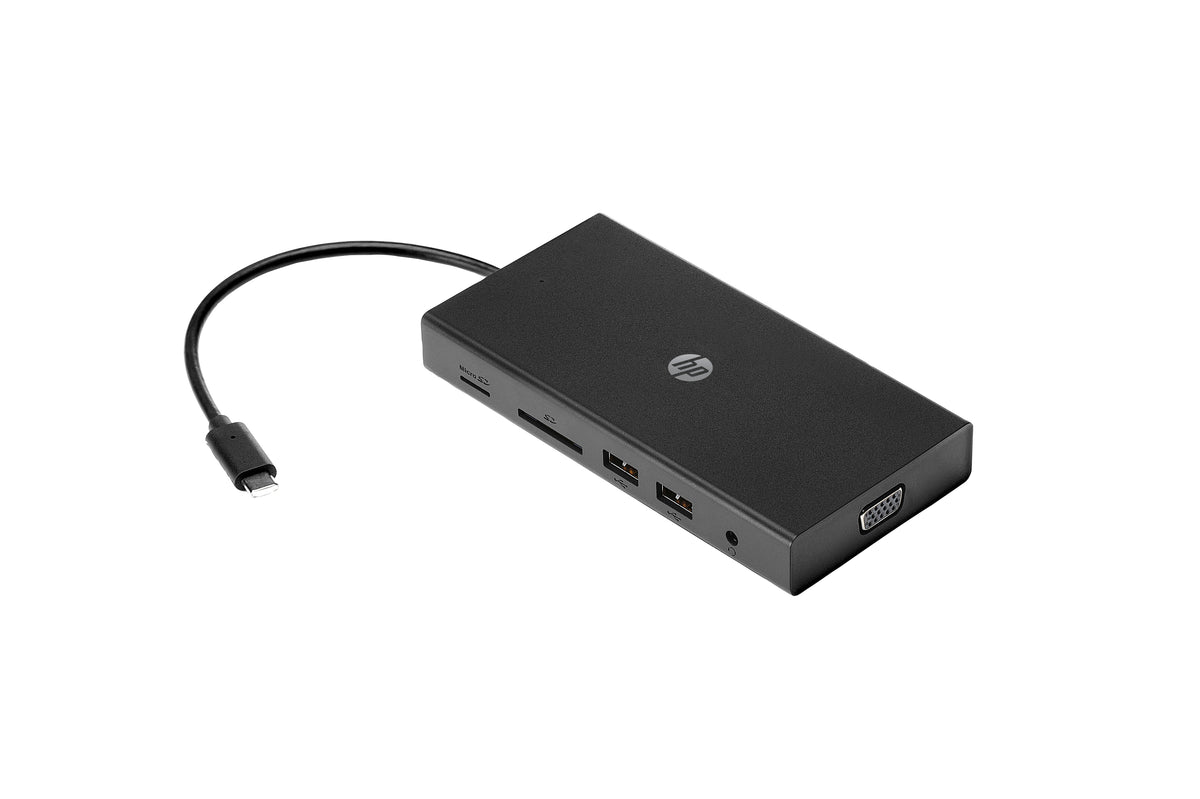 HP Travel USB C Multi Port Hub Alámbrico USB 2.0 Negro (3)