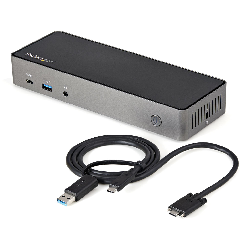 StarTech.com DK31C3HDPDUE base para portátil y replicador de puertos Alámbrico USB 3.2 Gen 2 (3.1 Gen 2) Type-C Negro, Gris