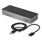 StarTech.com DK31C3HDPDUE base para portátil y replicador de puertos Alámbrico USB 3.2 Gen 2 (3.1 Gen 2) Type-C Negro, Gris