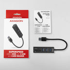 Axagon HMA-CR3A base para portátil y replicador de puertos Alámbrico USB 3.2 Gen 1 (3.1 Gen 1) Type-A Negro (6)