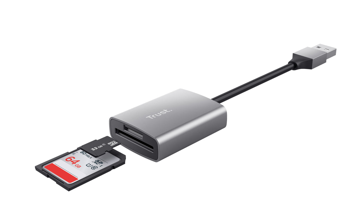 Trust Dalyx lector de tarjeta USB 3.2 Gen 1 (3.1 Gen 1) Aluminio (3)