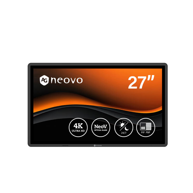 AG Neovo QX2702 monitor de vigilancia Monitor para circuito cerrado de televisión CCTV 68,6 cm (27") 3840 x 2160 Pixeles