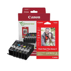 Canon 6117C004?BLIST - Paquete de 6, negro pigmentado, negro, cián, magenta (4)
