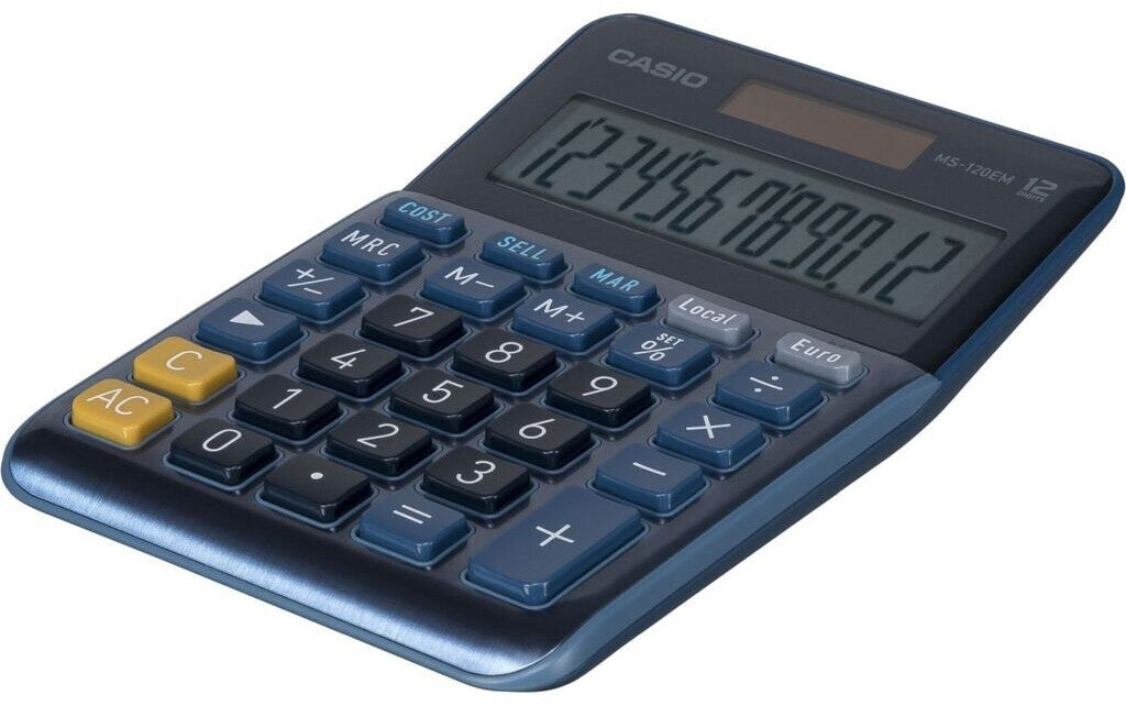 Casio MS-120EM calculadora de escritorio con pantalla Azul (4)