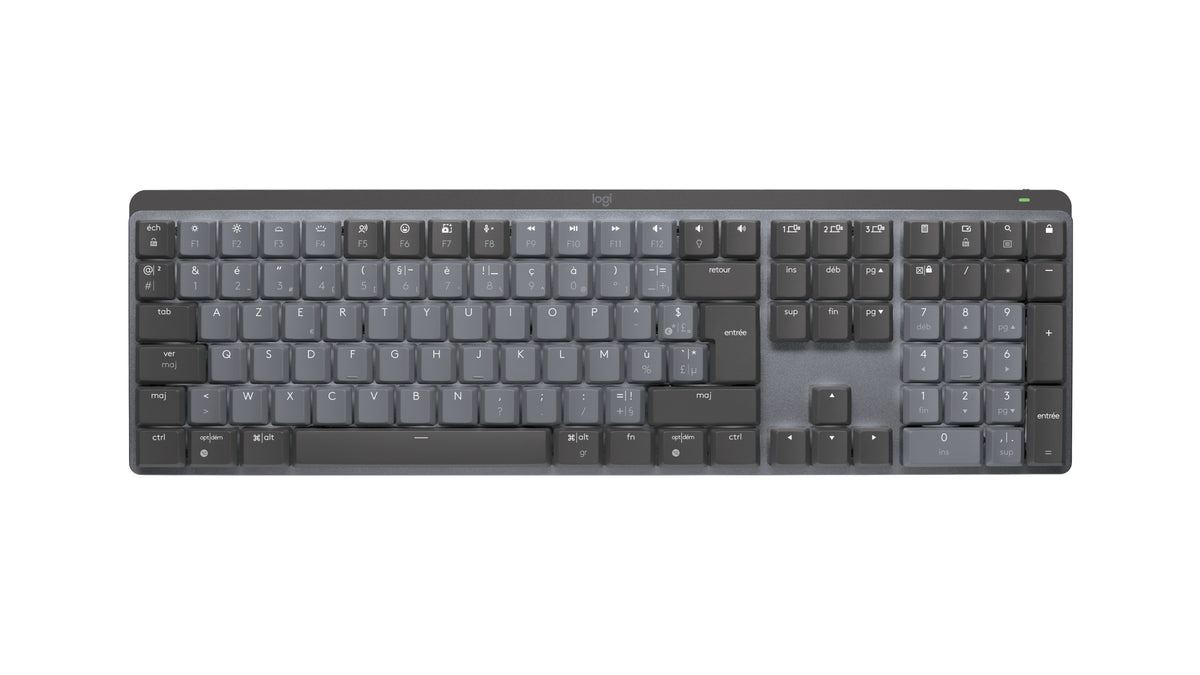 Logitech Master MX Mechanical teclado Oficina RF Wireless + Bluetooth AZERTY Francés Grafito (7)