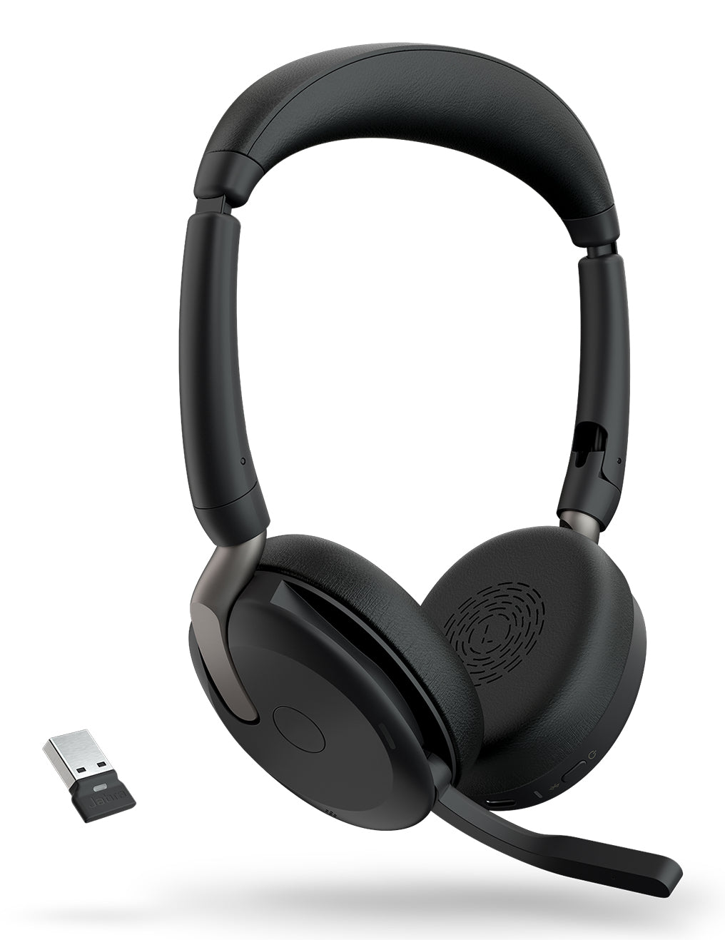 Jabra Evolve2 65 Flex Auriculares Inalámbrico Diadema Oficina/Centro de llamadas USB tipo A Bluetooth Base de carga (3)