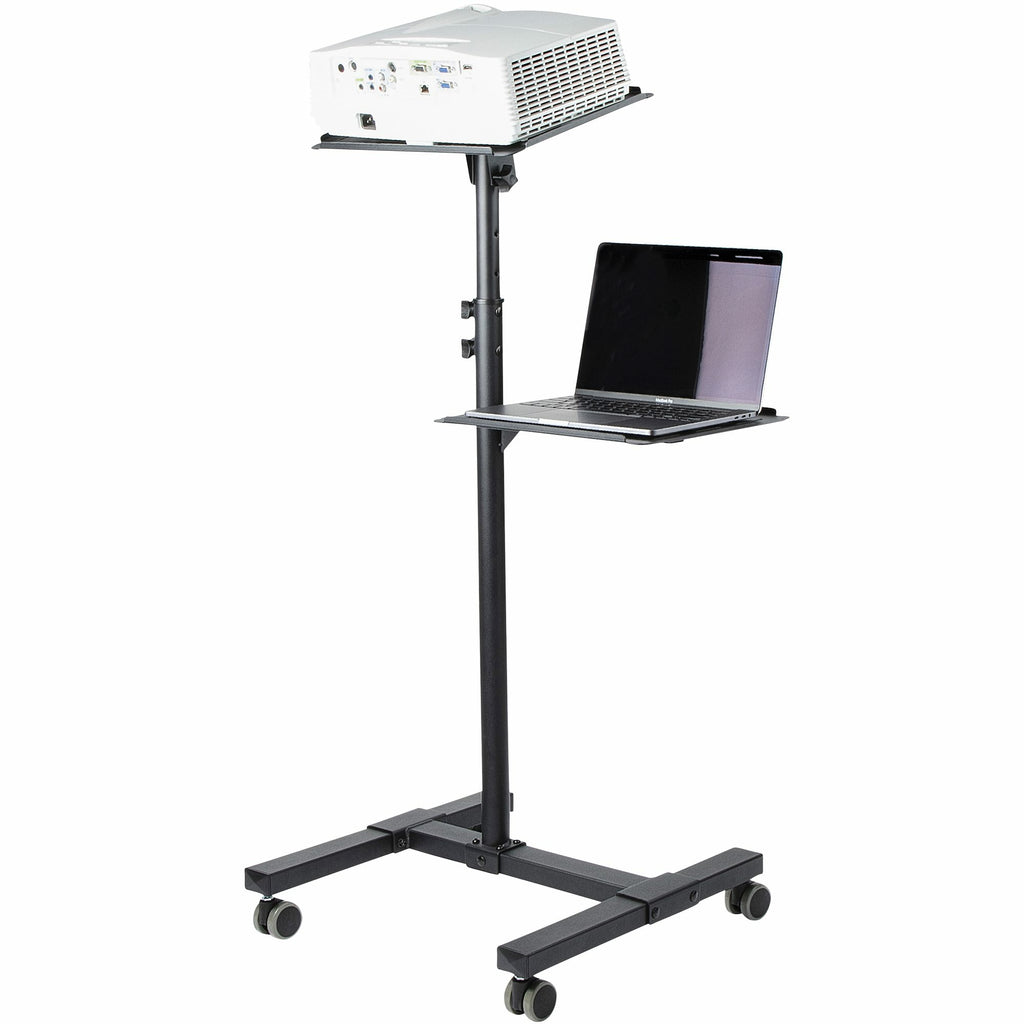 StarTech.com ADJPROJCART mueble y soporte para dispositivo multimedia Negro Carro para administración de tabletas (3)