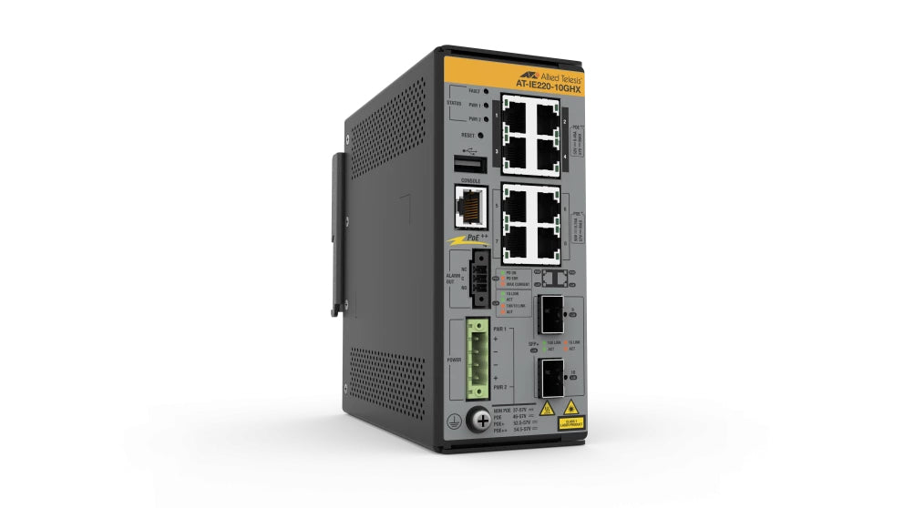 Allied Telesis IE220-10GHX Gestionado L2 Gigabit Ethernet (10/100/1000) Energía sobre Ethernet (PoE) Gris (2)