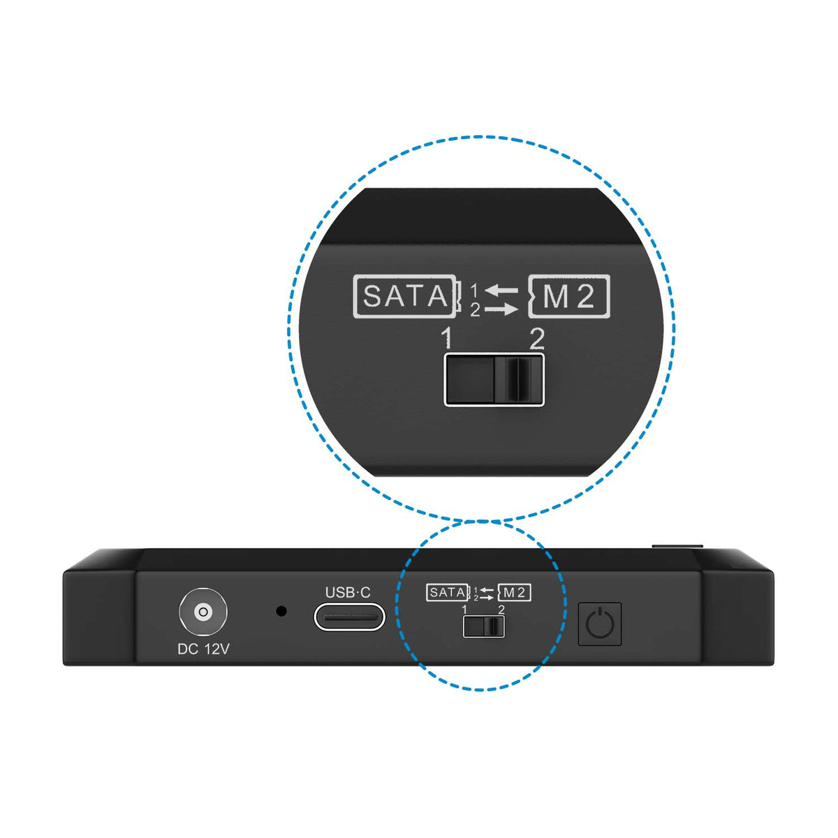 AISENS ASDS-M2SATA04B base de conexión para disco duro USB 3.2 Gen 1 (3.1 Gen 1) Type-C (5)