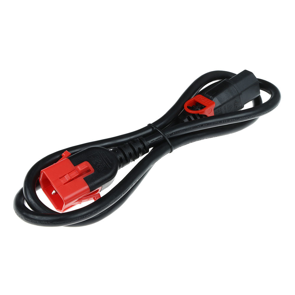 scolm 1M C14-C13 D-Lck Bk PVC 1.0MM 42-5010