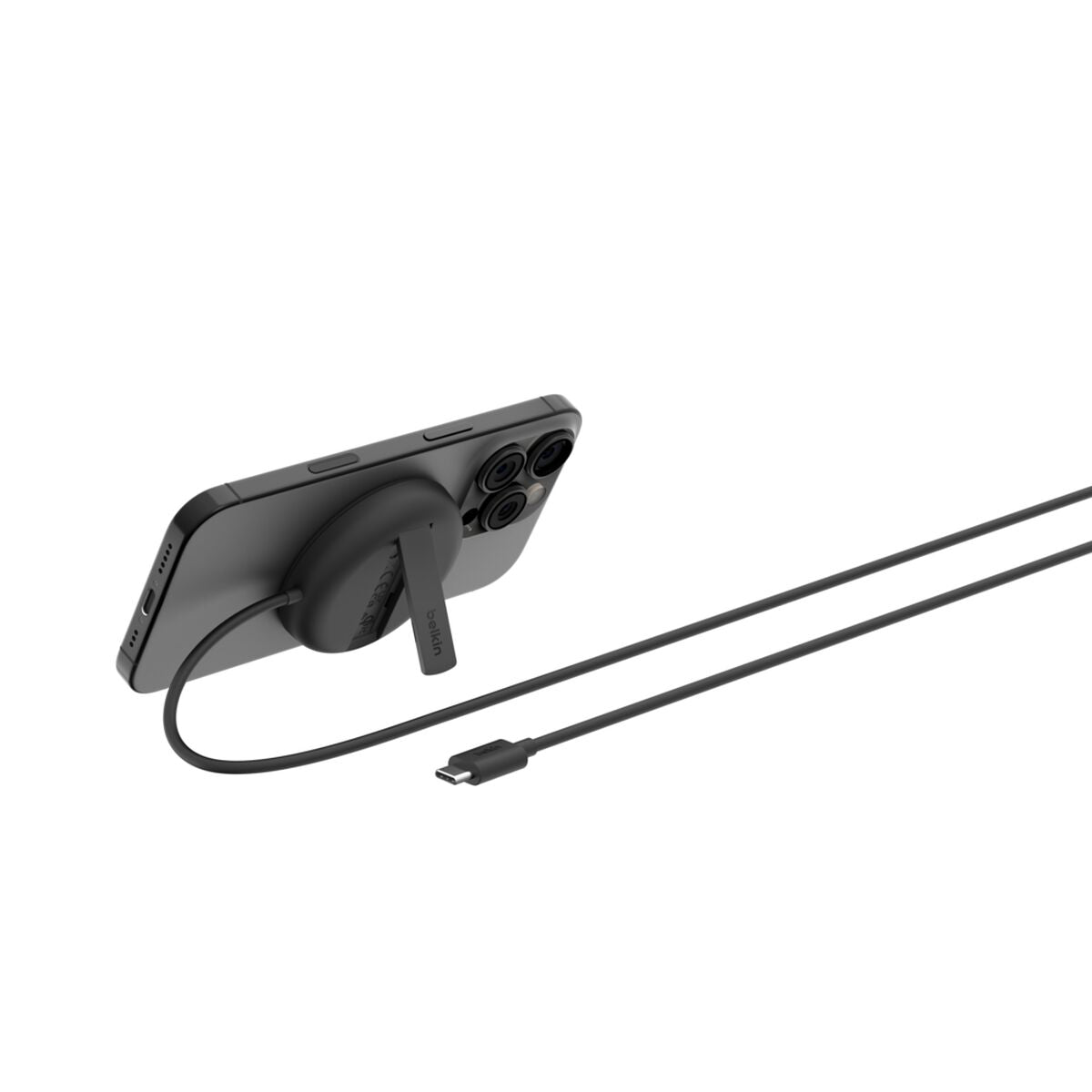 Base de carga inalámbrica - magnético - 15 vatios - Fast Charge - negro