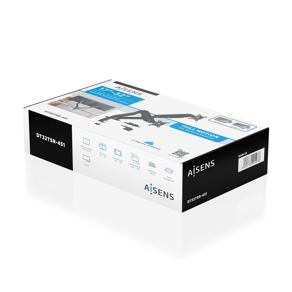 AISENS DT32TSR-451 soporte para monitor 81,3 cm (32") Escritorio (7)