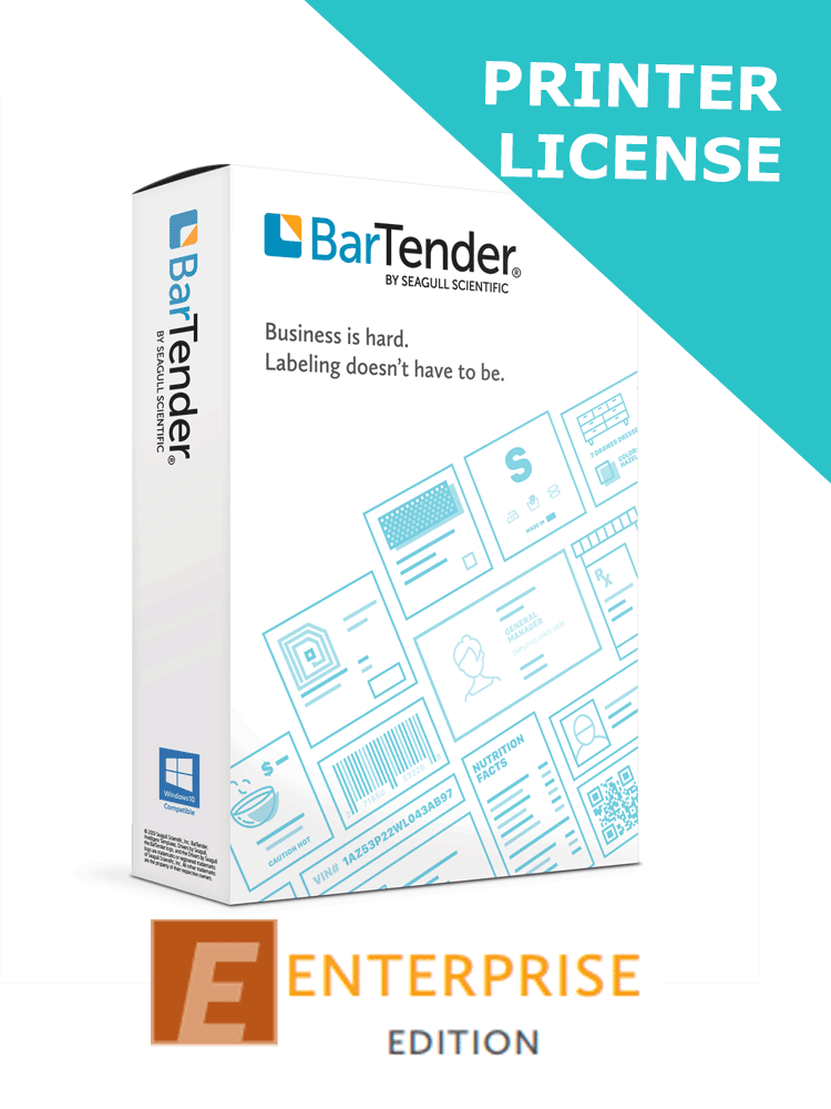 Seagull BarTender Enterprise, licencia de impresora (2)