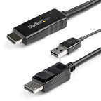 StarTech.com HD2DPMM2M adaptador de cable de vídeo HDMI tipo A (Estándar) Negro (2)