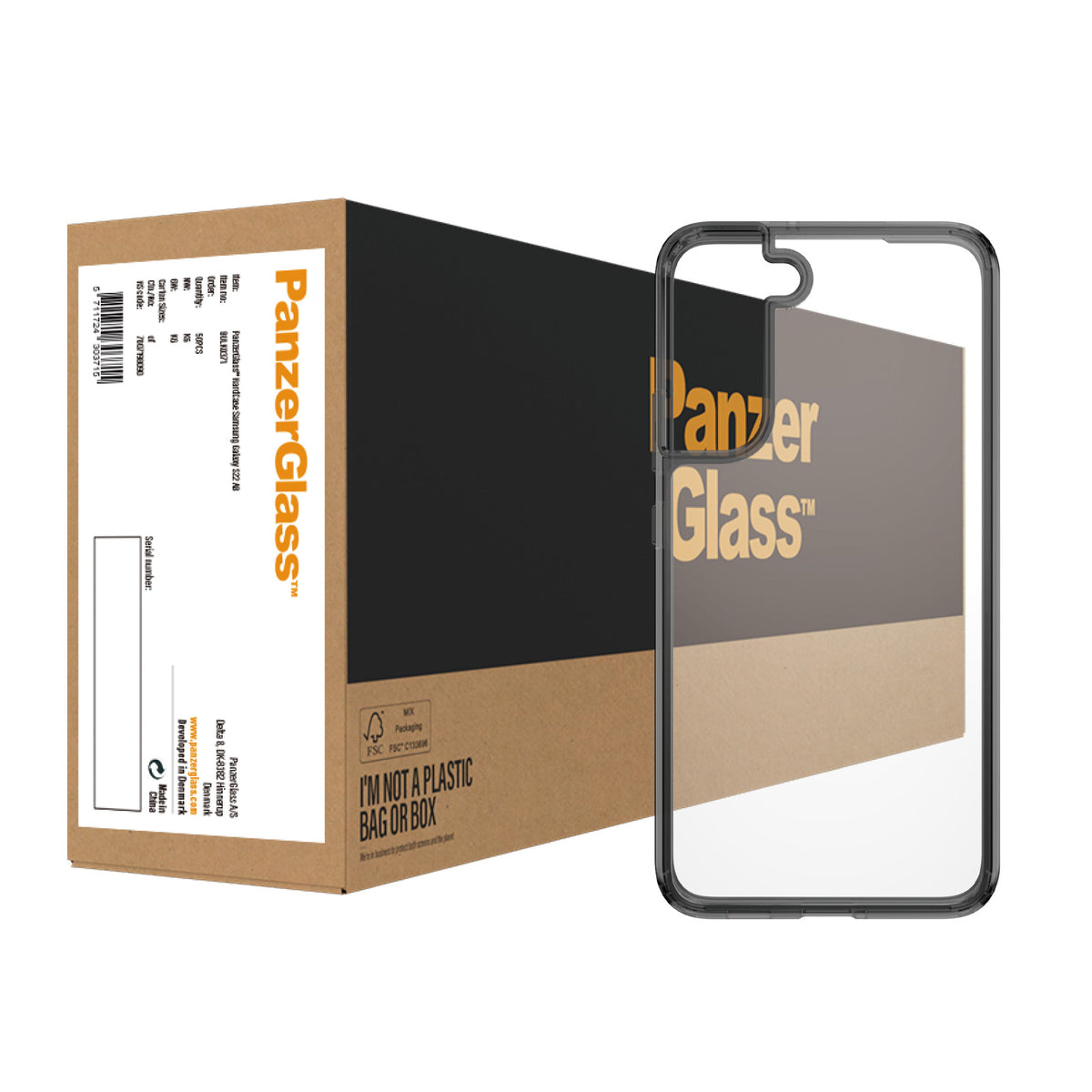 PanzerGlass ® HardCase Transparent Samsung Galaxy S22 funda para teléfono móvil Transparente