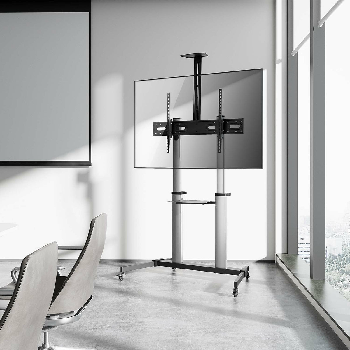 AISENS FT100TE-259 soporte para TV 2,54 m (100") Negro, Plata (6)