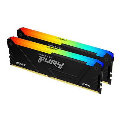 Kingston FURY Beast RGB, DDR4, kit, 32GB: 2 x 32GB (KF436C18BB2AK2/64)