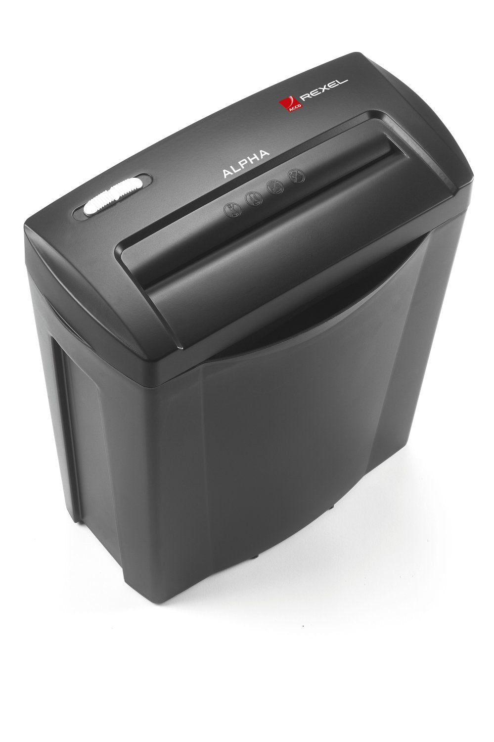 Rexel Alpha triturador de papel Corte cruzado 22,4 cm Negro