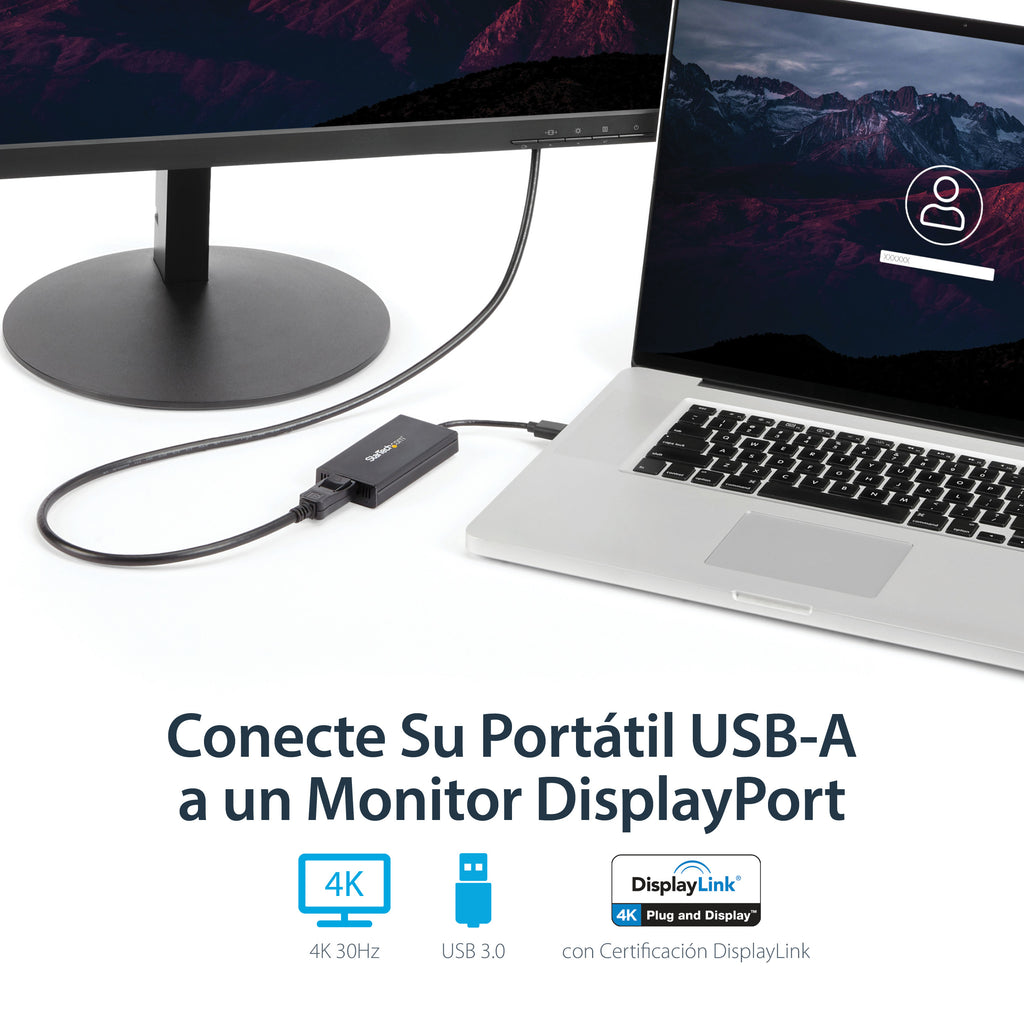 StarTech.com USB32DP4K Adaptador gráfico USB 3840 x 2160 Pixeles Negro (8)