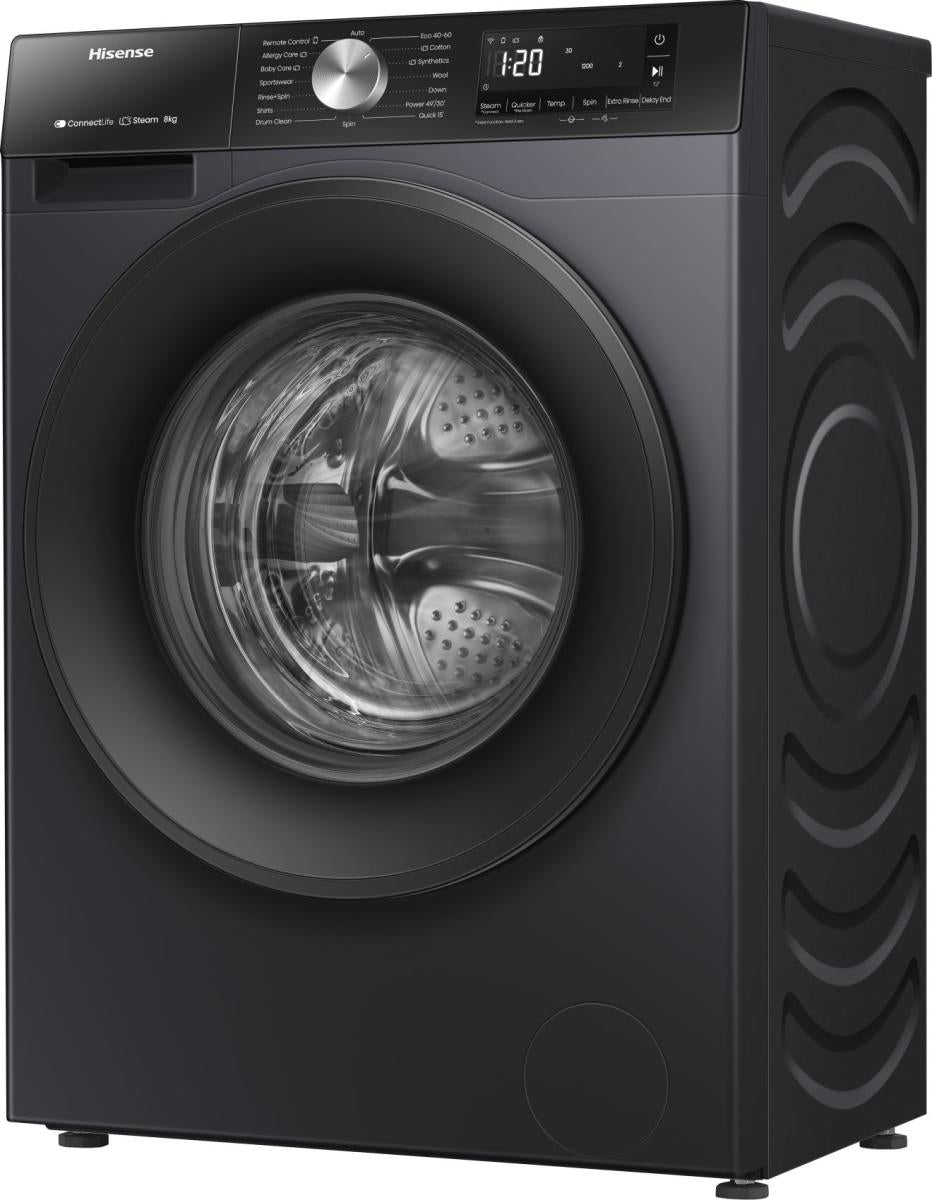 Hisense WF3S8043BB3 lavadora Carga frontal 8 kg 1400 RPM Negro (5)