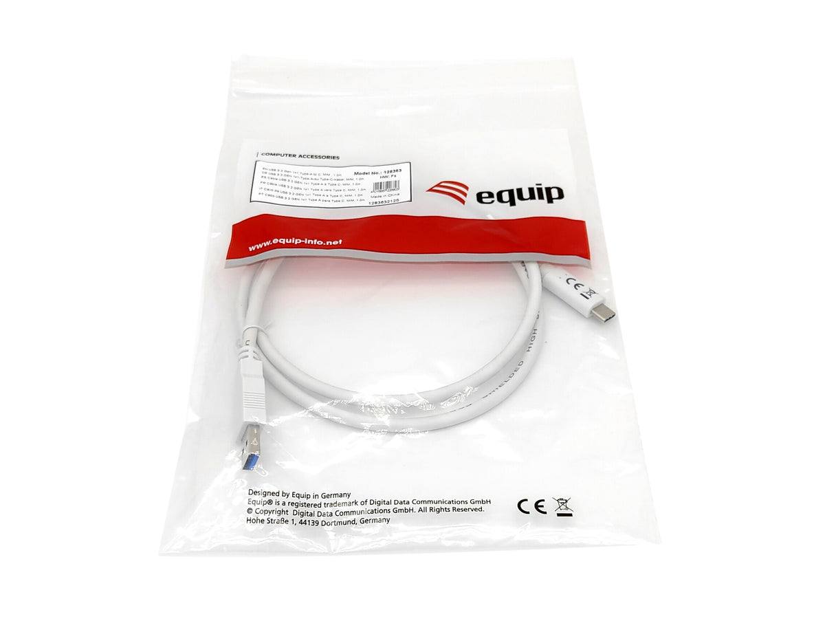 Equip 128366 cable USB USB 3.2 Gen 1 (3.1 Gen 1) 0,5 m USB C USB A 5 Gbit/s Blanco (4)