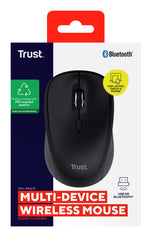 Trust Yvi+ ratón Universal Ambidextro RF Wireless + Bluetooth Óptico 1600 DPI (7)