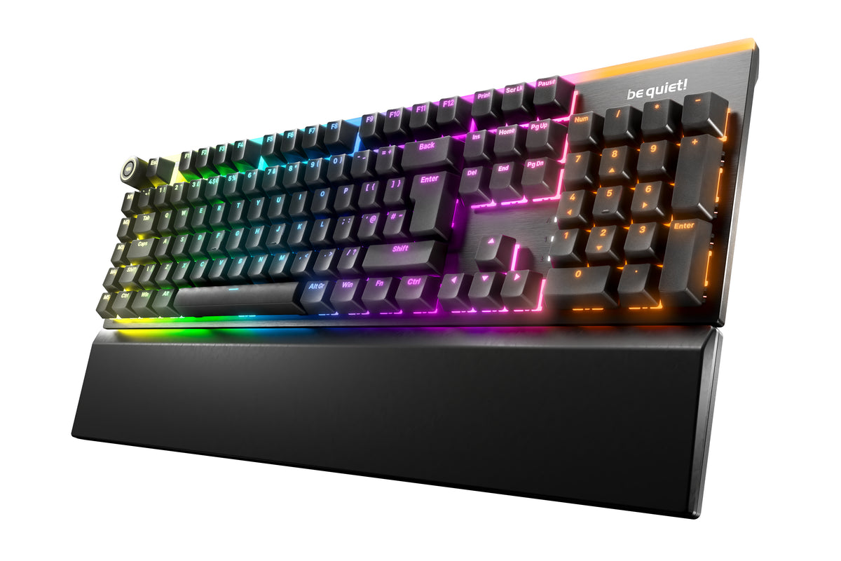 be quiet! Light Mount Silent Tactile UK ISO teclado Juego USB QWERTY Inglés del Reino Unido Negro
