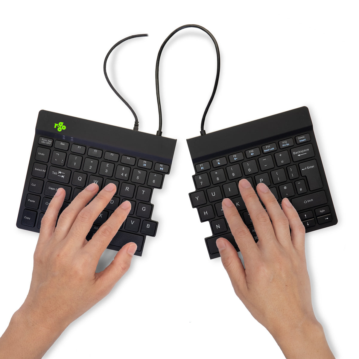R-Go Tools RGOSP-UKWIBL teclado Oficina USB Inglés del Reino Unido (4)