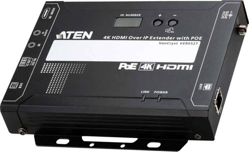 Trans. ATEN HDMI IP+Cat5e 100 m 4K PoE