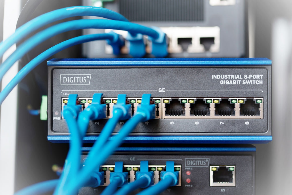 Digitus DN-651119 commutateur réseau Non-géré L2 Gigabit Ethernet (10/100/1000) Noir, Bleu (2)