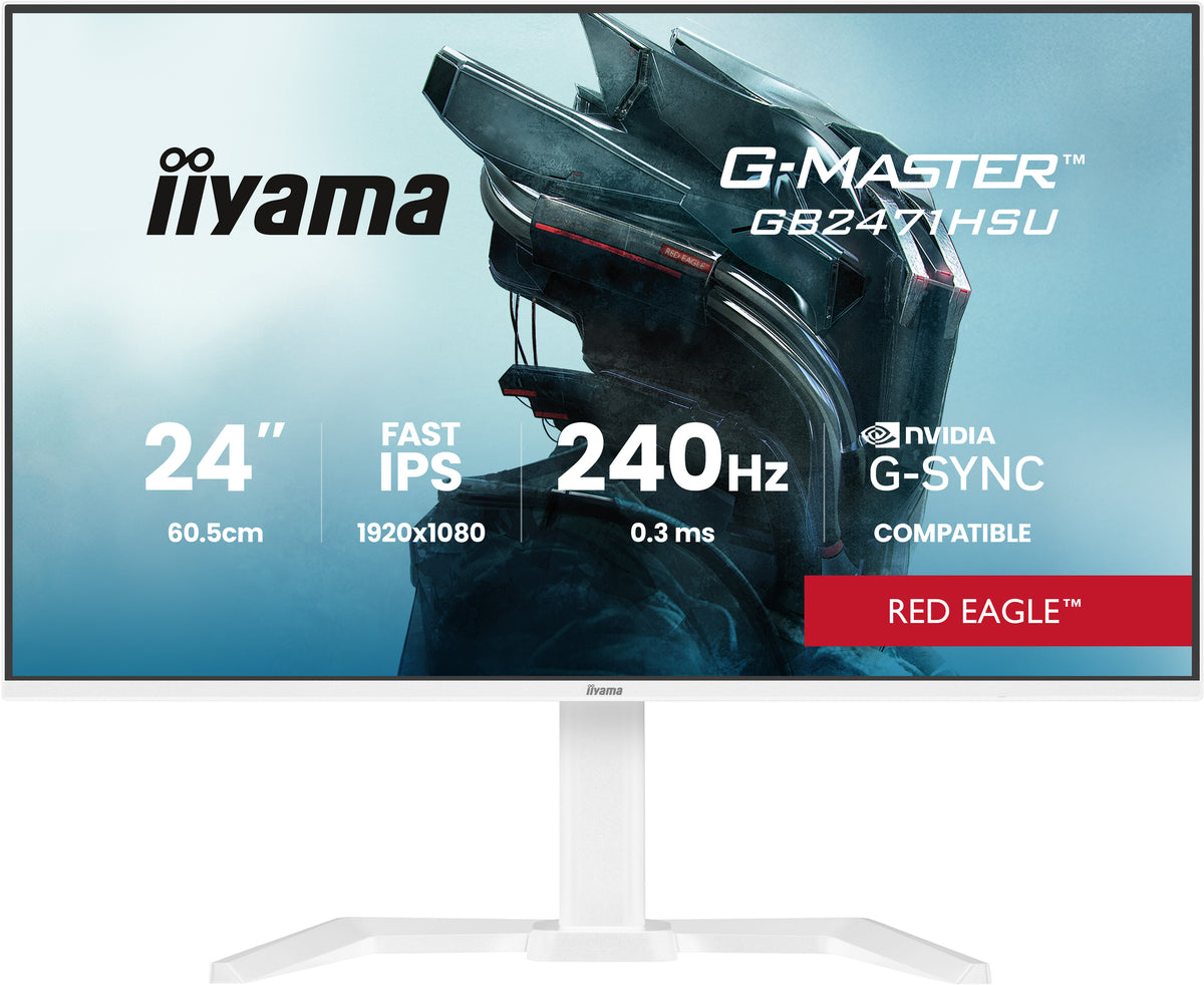 iiyama G-MASTER GB2471HSU-W1 pantalla para PC 60,5 cm (23.8") 1920 x 1080 Pixeles Full HD LED Blanco (2)