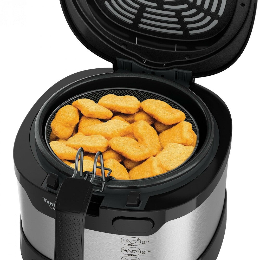 Tefal Uno FF215D Sencillo 1,8 L Independiente 1600 W Freidora Negro, Acero inoxidable (6)