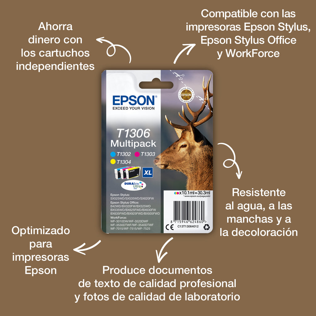Epson Stag T1303 cartucho de tinta 1 pieza(s) Original High (L) Yield (4)