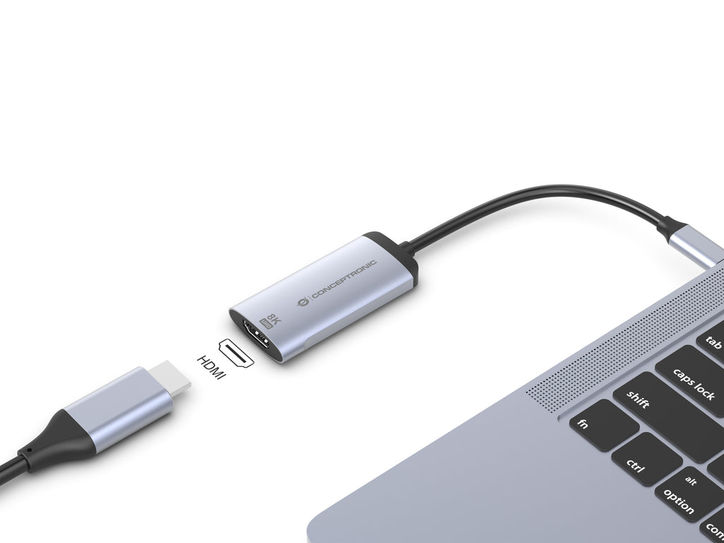 Conceptronic ABBY23G Adaptador gráfico USB 7680 x 4320 Pixeles Plata (4)