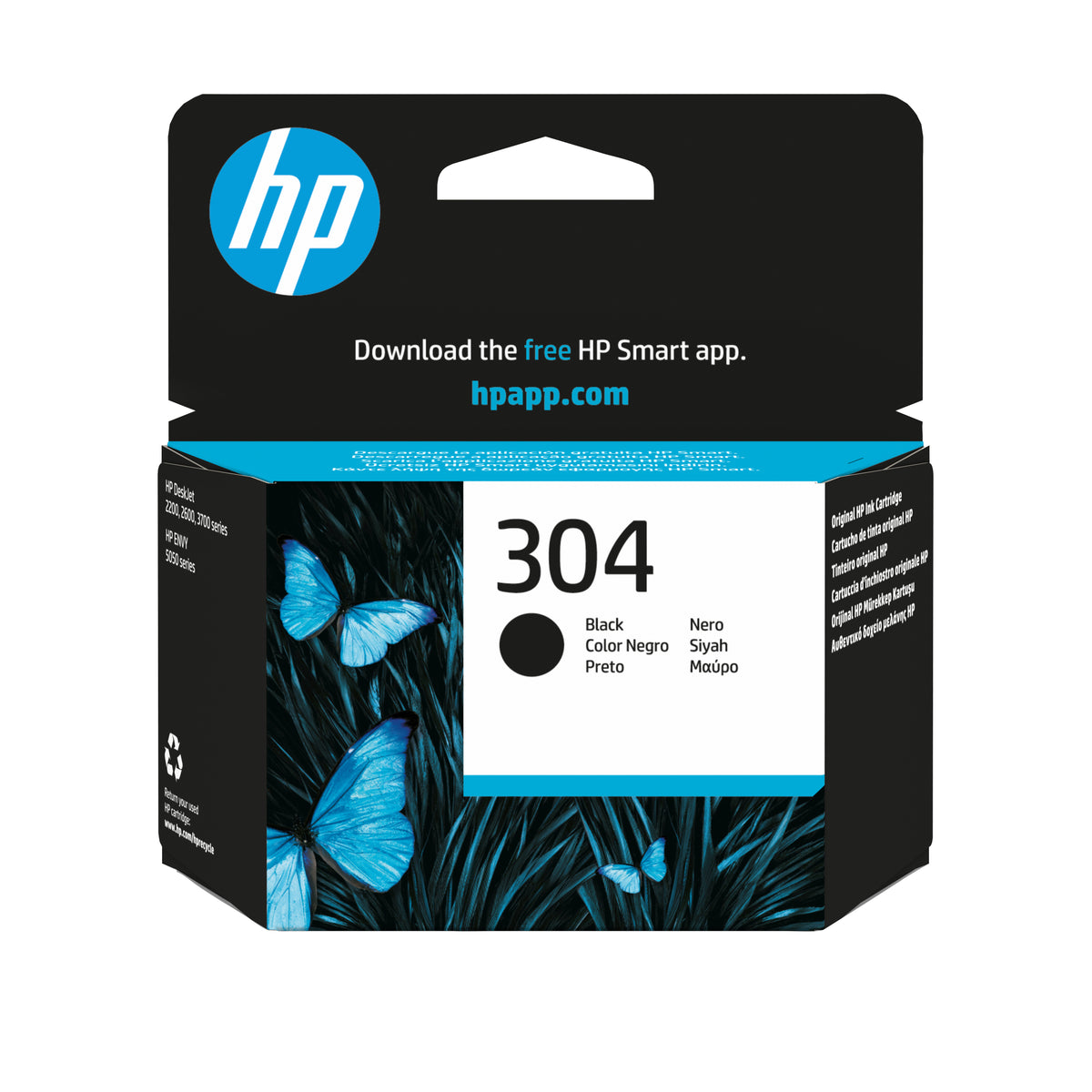 HP 304 Black Original Ink Cartridge cartucho de tinta 1 pieza(s) Estándar (2)